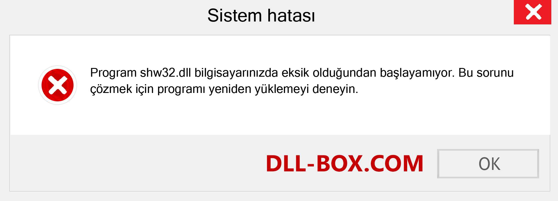 shw32.dll dosyası eksik mi? Windows 7, 8, 10 için İndirin - Windows'ta shw32 dll Eksik Hatasını Düzeltin, fotoğraflar, resimler